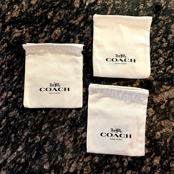 Set of (3) Coach Jewelry Dust Bags - Picture 2 of 2